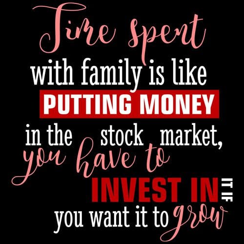 A quote about family and money